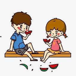 看图吃瓜漫画,漫画中的趣味生活瞬间