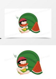 创意动画吃瓜,吃瓜群众的欢乐时光