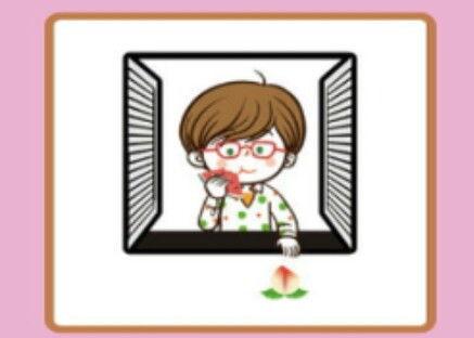 窗户吃瓜成语图片,窥见闲事，品味生活百态